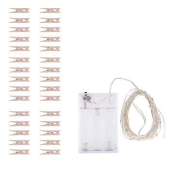 3m Foto Įrašą String Pasakų Žibintai LED Lauko baterijomis, Garliava Dekoras