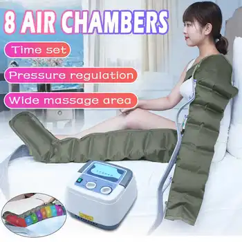 8 Oro Kameros Suspaudimo Massager Multifuction Vibracijos Infraraudonųjų Spindulių Terapija Kojos, Rankos Juosmens Pneumatinės Apsiaustas Atsipalaiduoti Skausmo