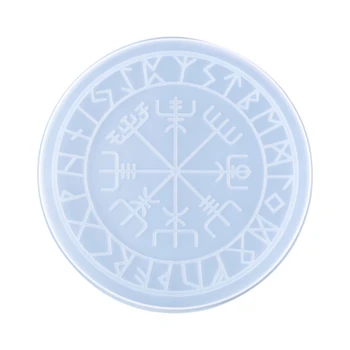 Amatų Kristalų Epoksidinės Dervos Pelėsių Žvaigždynas Kompasas Būrimą Silikono Formų X7YC