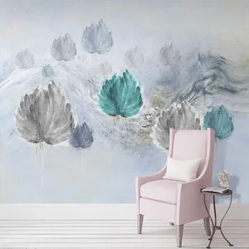 Milofi užsakymą didelis tapetai, freskos 3D retro abstrakčiai kiaulpienių sofa-lova, TV foną freskos