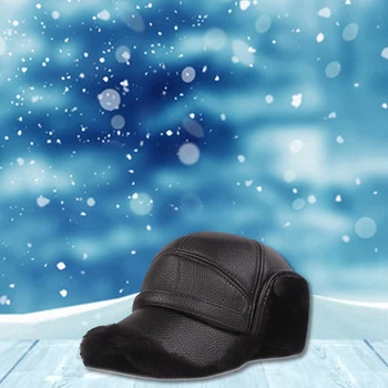 Nauji Klasikiniai vyriški Žiemos Skrybėlę Šiltas Ausų Apsauga Plius Aksomo Storio vidutinio Amžiaus Pagyvenusių žmonių Odos Beisbolo kepuraitę