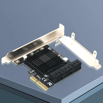 6 Port SATA 3 PCI Express Plėtros Plokštę PCI-E/PCIE SATA Valdiklio SATA Daugiklis SATA3 6Gbps ASMedia ASM1166 Mikroschemą HDD SSD