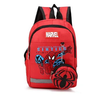 Disney vaikų darželis, puikus kuprinė+rankinėje monetos berniukas maišelį žmogus-Voras vaikų berniukas bookbag mokyklos mini kuprinė