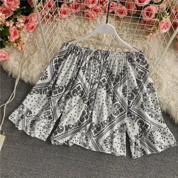 Su ilgomis rankovėmis suknelę, kuri rodo, pečių han edition retro gėlių prarasti vienas žodis led hablo-burbulas rankovėmis palaidinė