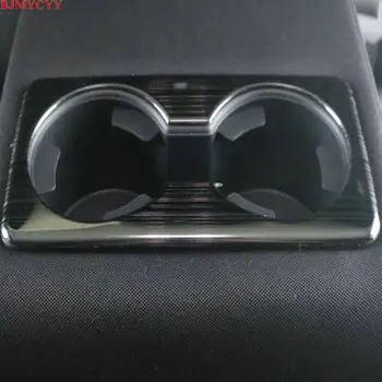 BJMYCYY už Mazda 3 Axela 2020 Nerūdijančio plieno dekoratyvinis rėmelis galinio drenažo puodelio laikiklis automobilių