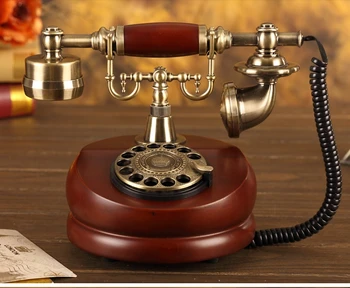Klasikinės mados antikvariniai Fiksuotojo ryšio telefono derliaus sukasi Rinkimo numerius telefono
