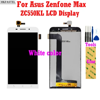 HKFASTEL Pradinį Ekraną, kad ASUS Zenfone MAX ZC550KL Z010D Z010DA LCD Jutiklinis Ekranas skaitmeninis keitiklis Skydelis Jutiklio Modulis Asamblėja