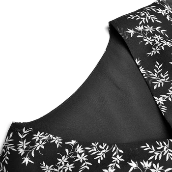 Seksualus V-kaklo trumpomis Rankovėmis Multi-layer Nereguliarus Gėlių Spausdinti Šifono Suknelė Naujas Vasaros Moterų 2020 Atostogų Vestidos