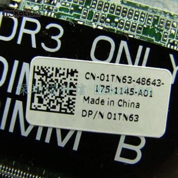 NOKOTION KN-01TN63 01TN63 1TN63 nešiojamojo kompiuterio motininė plokštė, Skirta Vostro 3750 GT525M HM67 DDR3 DAV03AMB8E0 Mainboard visą darbai