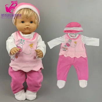 Kūdikių Lėlės drabužiai 43 Cm, Rožinė Romper su Skrybėlę 18 Colių Amerikos OG mergina Lėlės, Komplektai, Žaislai, Drabužiai
