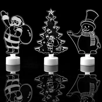 Kalėdų Rekvizitai Spalvinga Akrilo Medžiagos Išskirtinį Šviesos Led Žibintai Kalėdų Dekoravimo Reikmenys