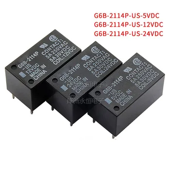 Originalus G6B-2114P-JAV-24VDC G6B-2114P-JAV-5VDC G6B-2114P-JAV-12VDC 5A 6pin