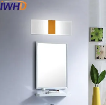 IWHD Aliuminio LED Apšvietimas Sienos Lempos, Miegamojo Alifatiniai Modernios Sienos Sconce Įrenginiai Kambarį Restoranas Aplique Luz Sumalti