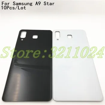 10vnt/Daug Geros kokybės Naujas Samsung Galaxy A9 Star G8850 Atgal Baterijos Dangtelis Galinių Durelių Skydas Stiklas Būsto Atveju Su Logo