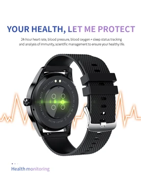 Smart Žiūrėti Fitneso Sekimo Širdies ritmo sporto žiūrėti skambinimo funkcija informacija relogio Smartwatch moterų smartchwatch Vandeniui