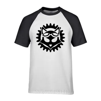 GARO FOX Steampunk Mechanikas Lady Black White T-Shirt Vasarą Prekės Vyrų Marškinėliai Medvilnė Spausdinti Boutique Stilingas Marškinėlius