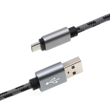 3M Micro USB Kabelis Nailono Tinklelio Didelės Spartos USB Micro USB Įkrovimo Kabelius, Android Įkroviklio Laidą 