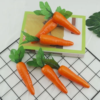 Aukštos imitacija netikras, dirbtinis morkų daržovių ir plastiko netikrą imituojamas dirbtinis morkų modelis