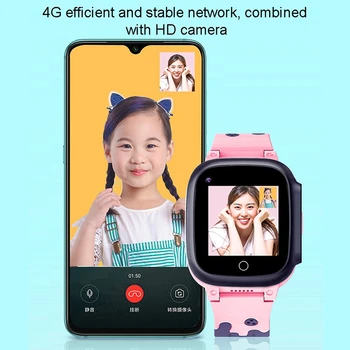 4G Vaikų Smart Žiūrėti HD Paspauskite Ekrano GPS Žiūrėti su Skambučio Kamera