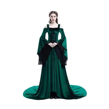 S-XXXXXL Renesanso princesė gotikos stebėjimo suknelė cosplay kostiumų viduramžių vintage suknelė moterų drabužius, plius dydis