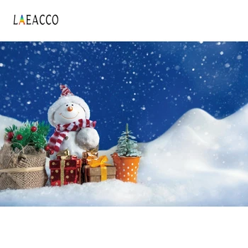 Laeacco Sniego Sniego Bokeh Vazoninių Augalų Dovanos Fotografijos Backdrops Foto Tapetai Kalėdų Photophone Fotostudija