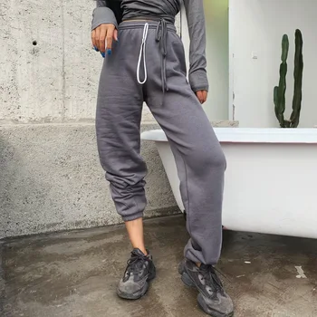 Rockmore Harajuku Poilsiu Pločio Kojų SweatPants Moterų Kelnės Plius Dydis Aukšto Liemens Kelnės Streetwear Korėjos Atsitiktinis Ziajać Femme Rudenį