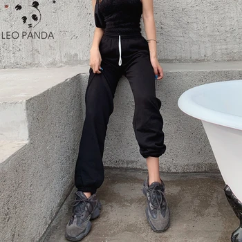 Rockmore Harajuku Poilsiu Pločio Kojų SweatPants Moterų Kelnės Plius Dydis Aukšto Liemens Kelnės Streetwear Korėjos Atsitiktinis Ziajać Femme Rudenį