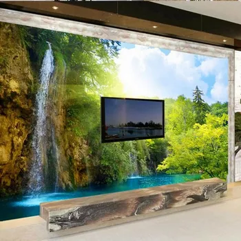 Custom didelių vaizdo sienų freskomis nuostabiu kraštovaizdžiu 3D kraštovaizdžio 3D tapetai kambarį 3D tapetai, freskos Beibehang