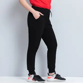 Plus Size 5XL Atsitiktinis Palaidų Haremo Kelnės Moterims Pavasario Vasaros Raišteliu Juosmens Ilgos Kelnės Moterų Sweatpants Ponios Kelnės C5294