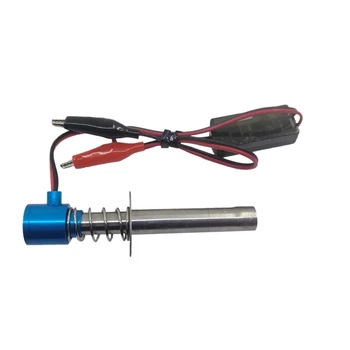 Glow Plug Starteris Kitos Modernizuotos 6 V -24V Elektroninė už HSP Nitro RC Automobilių Mėlyna