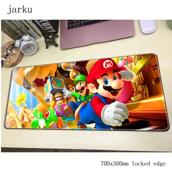 Mario pelės mygtukai žaidimų kilimėlis storio notbook kompiuterio pelės padas 700x300X3MM didelis kilimėlis, pelės žaidėjus nemokamas pristatymas geriausias pardavėjas