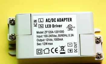Naujas DC12V adapterio tvarkyklę 3528/5050 LED juostelėmis arba MR16 transformatorius 12w 100vnt/Daug fedex nemokamai