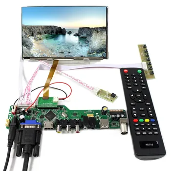 TV+PC+HD MI+CVBS+RF+USB+AUDIO LCD Valdiklio plokštės Su 7inch HV070WSA-100 1024X600 LCD Ekranas