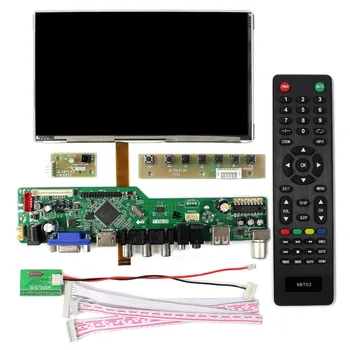 TV+PC+HD MI+CVBS+RF+USB+AUDIO LCD Valdiklio plokštės Su 7inch HV070WSA-100 1024X600 LCD Ekranas