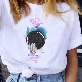 Moterys, Grafikos, Akvarelės Mujer Camisetas 90-ųjų Pavasario Vasaros Drabužių Mados Lady Drabužius Viršūnes Tees Spausdinti Moterų Marškinėlius (T-Shirt