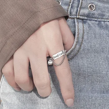 Naujas stilius veiduką atidaryti žiedas moterų žiedas rinkinys, 2 dalių atitikimo žiedas žiedas moteris punk stiliaus moteris žiedas papuošalai žiedas priedai