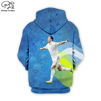 Mados Futbolo žvaigždė Ronaldo hoodies 3D atspausdintas Palaidinukė Hoodie Harajuku Rudenį Streetwear moterų priešas vyrų Atsitiktinis Tracksuit