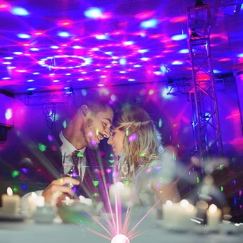 DJ Disco Baras Spalvinga Žibintai Garso Aktyvuotas RGB LED Magic Ball Light Nuotolinio Valdymo Etape Dekoratyvinės Lempos Šalis