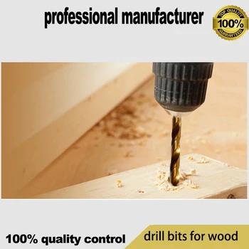 Ti-coated grąžtai medienos naudojimo 13pcs komplektas, medžio grąžtai pagaminti iš hss su ti-coated hex kotu grąžtus