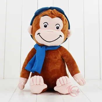 30cm Curious George Pliušinis Lėlės Batai Beždžionė Pliušinis iškamša Žaislai Berniukams ir Mergaitėms