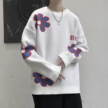 2020 m. Rudenį Vyrų Naujas Megztinis Atsitiktinis Negabaritinių Moters Drabužių Grafinis Atspausdintas Puloveriai Mados Streetwear Megztinis