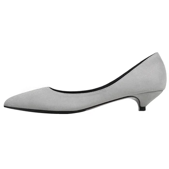 Mažos didelio dydžio, 34-43 lady smailus pirštas 3CM batelių mados moterų bateliai klasikiniai karjeros batai patogus mažo kulno batų