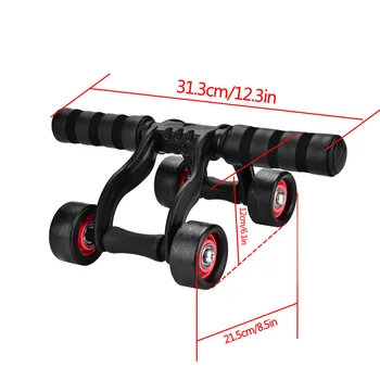 Kokybės 4 Varantys Fitneso Ab Roller Treniruočių Sistema Pilvo Exerciser Kelio Apsaugoti Trinkelėmis Salė, Lengvas, Skirtas Namų Sporto Tarnyba