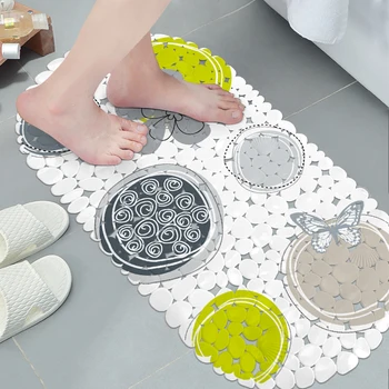 Vonios Kilimėliai ping pvc dušas kilimėlis, Neslidžios grindų Žalia ratą, kilimėlis anti-slip mat vonios kambarys