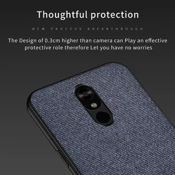 Prabangaus Audinio Tekstūra atveju LG Stylo 5 atveju minkštos tpu Telefoną atveju LG stylo5 apsaugos fundas Už lg stylo 5