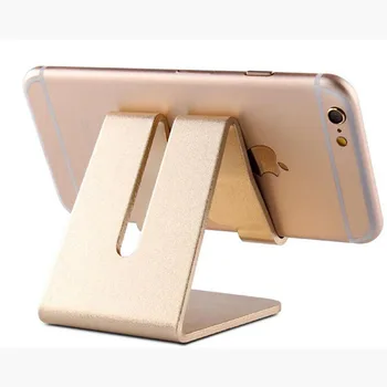 Mobiliojo telefono laikiklis iš aliuminio lydinio metalo plokštelė, laikiklis, universalus mobiliojo telefono laikiklis iPhone X / 8/7/6/5 plius 