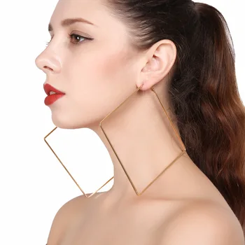 Papuošalai asmenybės originalus street snap auskarai geometrinis perdėti metalo auskarai a įsipareigoja ausies žiedas