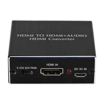 HDMI-Keitiklis, suderinamas su HDMI suderinamų Garso Splitter HDMI suderinamus Pluošto Garso Dekoderis 4K HD Su SPDIF Ir Garso Išvesties