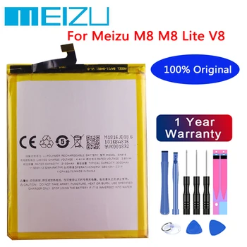 Meizu Originalus 3200mAh BA816 Baterija Meizu M8 M8 Lite V8 Telefono Naujausias Gaminti Aukštos Kokybės Baterija+Nemokamas įrankiai