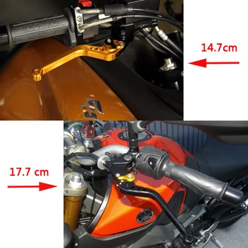 Trumpas Ilgas Reguliuojamas CNC Aliuminio Motociklo Stabdžių ir Sankabos Svirties Motociklų Rankenėlė Honda Grom MSX125 MSX 125-2020 m.